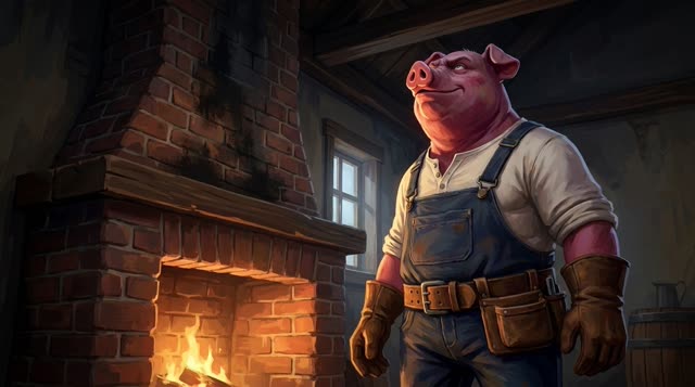 Scene 49 - Les Trois Petits Cochons