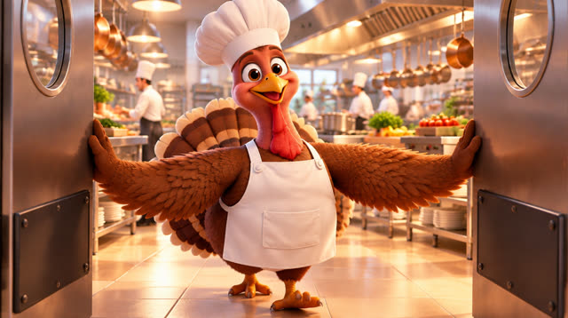 Scene 3 - The Turkey Chef's First Big Cooking Challenge!