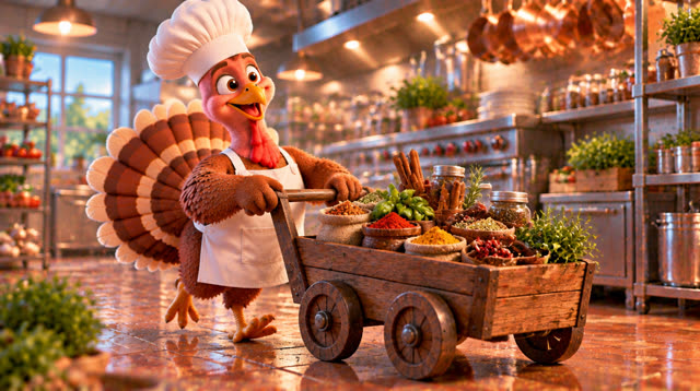 Scene 18 - The Turkey Chef's First Big Cooking Challenge!