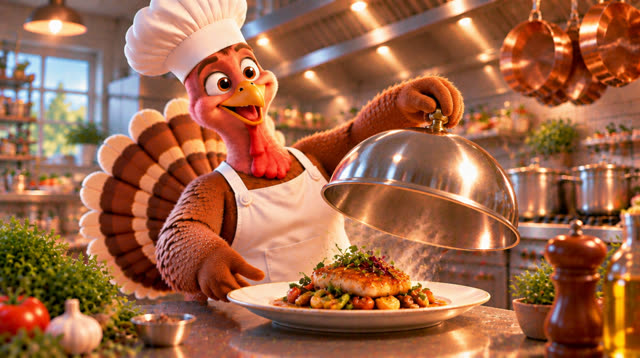 Scene 20 - The Turkey Chef's First Big Cooking Challenge!