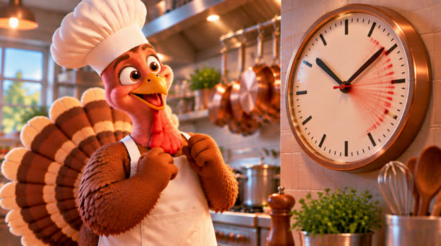 Scene 21 - The Turkey Chef's First Big Cooking Challenge!