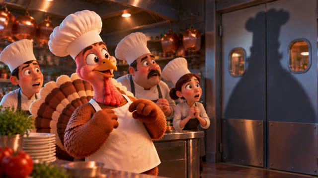 Scene 30 - The Turkey Chef's First Big Cooking Challenge!
