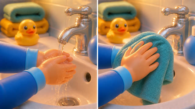 Scene 14 - Wash, Wash, Wash Your Hands!