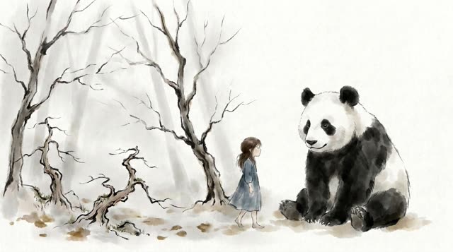 Scene 10 - La Petite Fille et le Panda Ami
