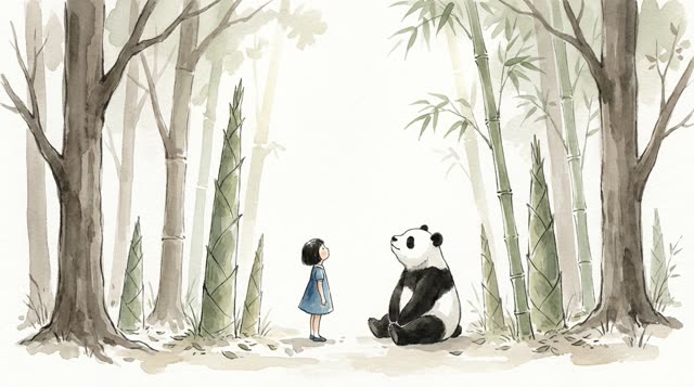 Scene 14 - La Petite Fille et le Panda Ami