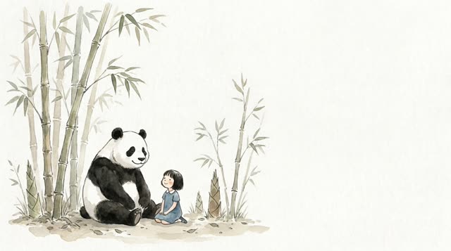 Scene 15 - La Petite Fille et le Panda Ami
