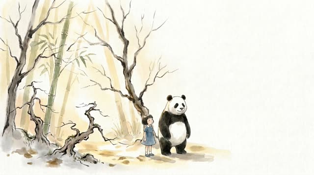 Scene 19 - La Petite Fille et le Panda Ami