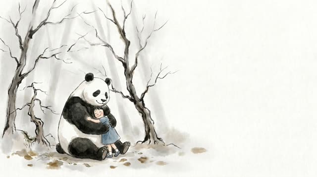 Scene 20 - La Petite Fille et le Panda Ami