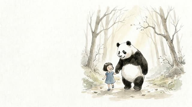 Scene 23 - La Petite Fille et le Panda Ami