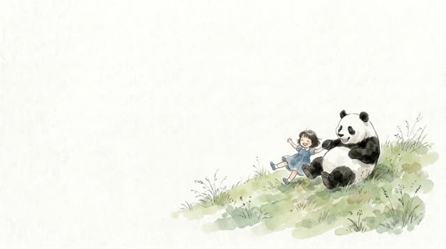 Scene 26 - La Petite Fille et le Panda Ami