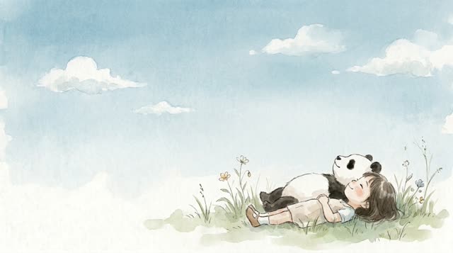 Scene 28 - La Petite Fille et le Panda Ami