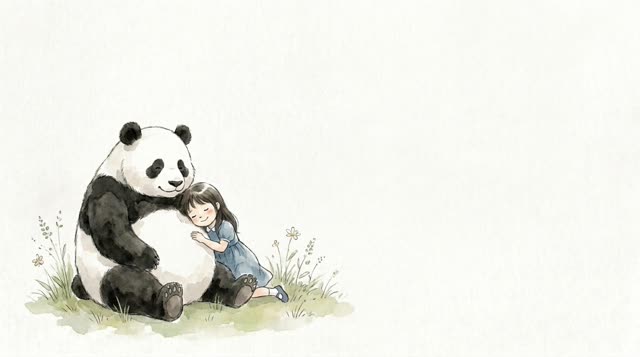 Scene 30 - La Petite Fille et le Panda Ami