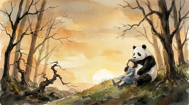 Scene 31 - La Petite Fille et le Panda Ami