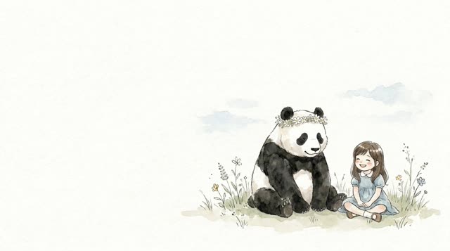 Scene 33 - La Petite Fille et le Panda Ami
