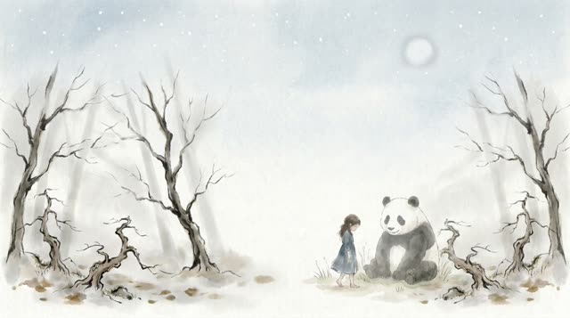 Scene 35 - La Petite Fille et le Panda Ami