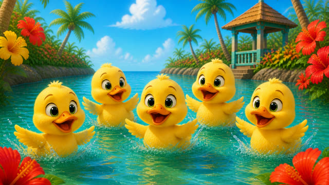 Scene 9 - 5 Little Ducks