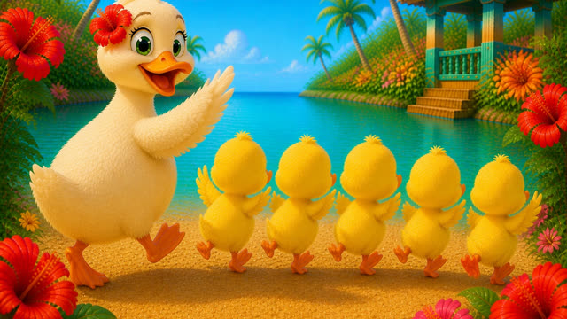 Scene 32 - 5 Little Ducks