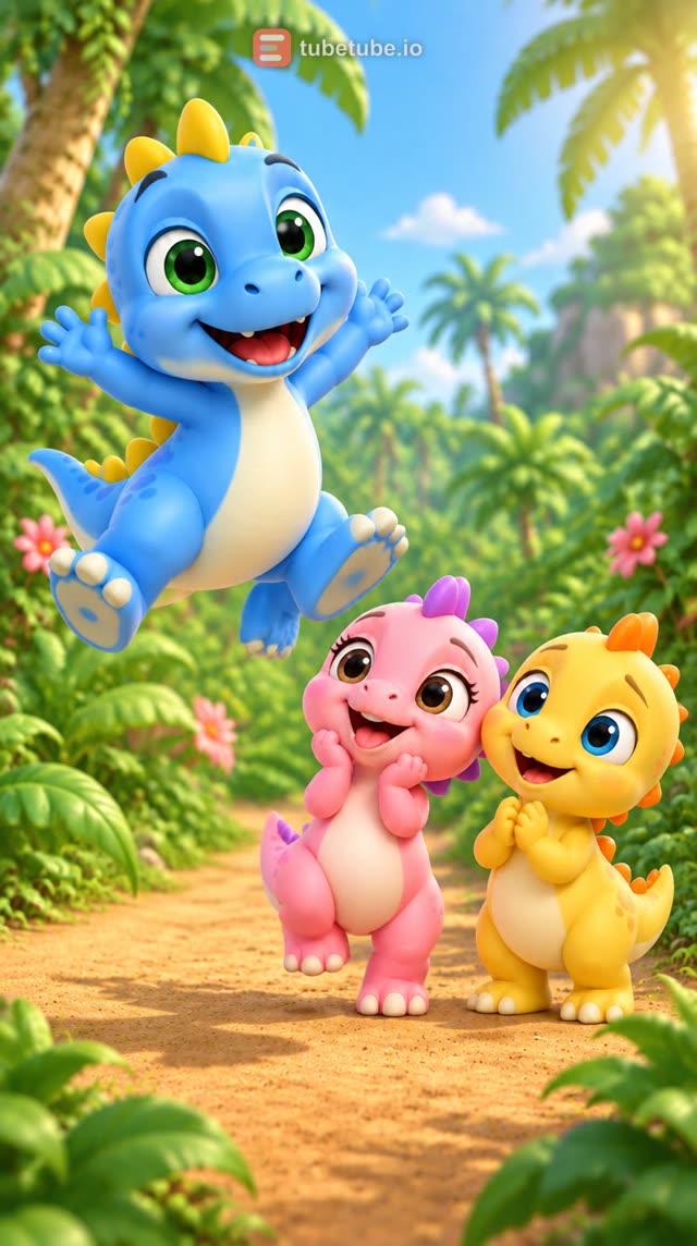 Scene 3 - Les petits dinos rigolos