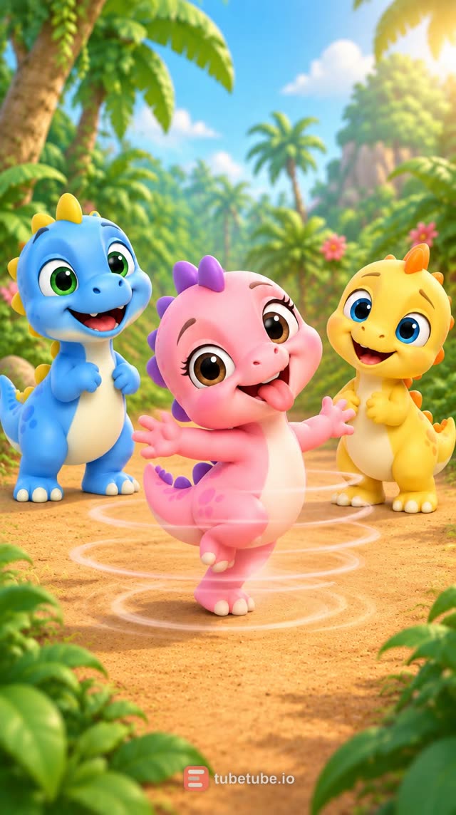 Scene 4 - Les petits dinos rigolos