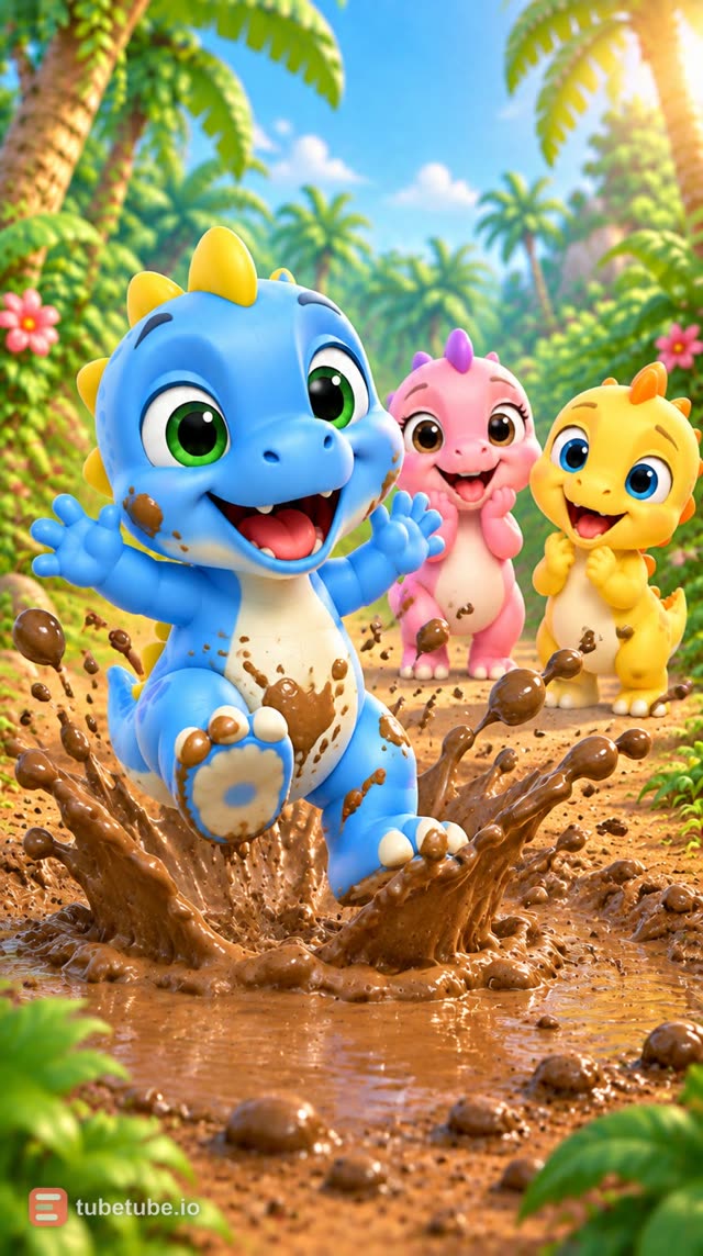 Scene 10 - Les petits dinos rigolos