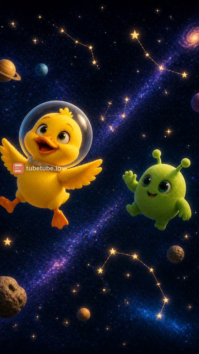 Scene 12 - Five Little Ducks in Space
