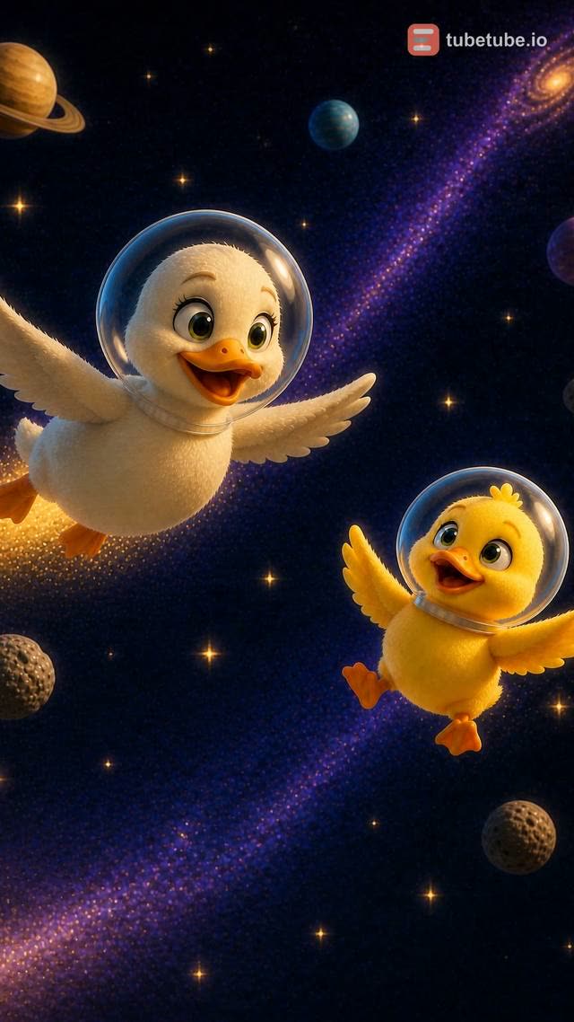 Scene 19 - Five Little Ducks in Space