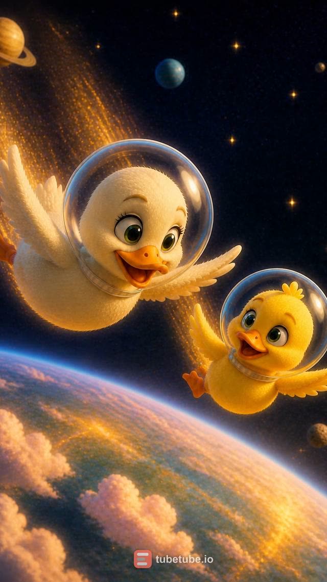 Scene 20 - Five Little Ducks in Space