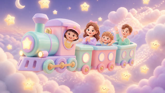 Scene 2 - Little Star Family Train 🚂⭐ | Kids Dance Song & Sing Along | MumJesty Kids