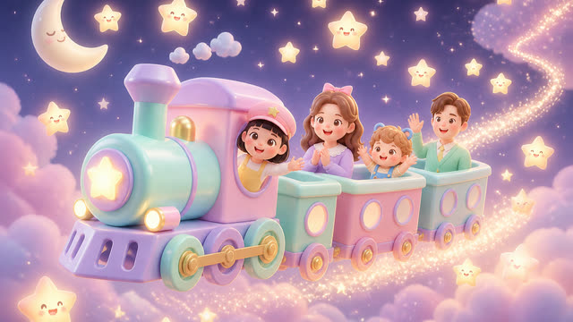 Scene 3 - Little Star Family Train 🚂⭐ | Kids Dance Song & Sing Along | MumJesty Kids