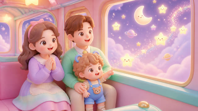 Scene 4 - Little Star Family Train 🚂⭐ | Kids Dance Song & Sing Along | MumJesty Kids