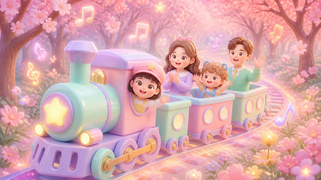 Scene 6 - Little Star Family Train 🚂⭐ | Kids Dance Song & Sing Along | MumJesty Kids