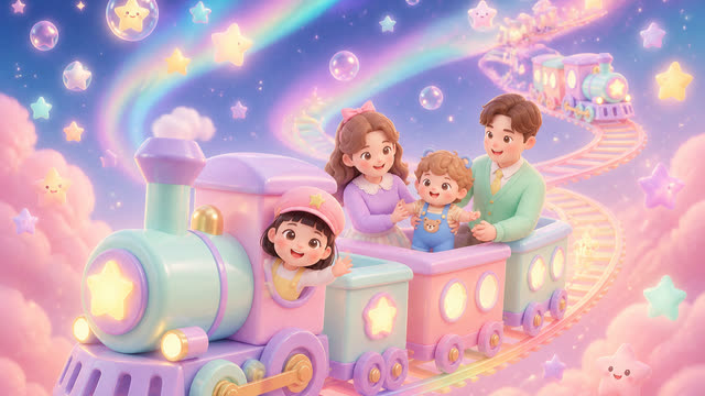 Scene 8 - Little Star Family Train 🚂⭐ | Kids Dance Song & Sing Along | MumJesty Kids
