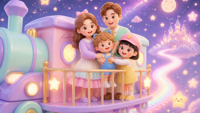 Scene 10 - Little Star Family Train 🚂⭐ | Kids Dance Song & Sing Along | MumJesty Kids