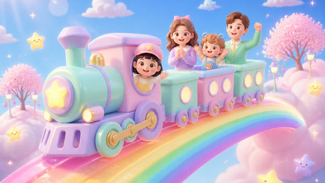 Scene 11 - Little Star Family Train 🚂⭐ | Kids Dance Song & Sing Along | MumJesty Kids
