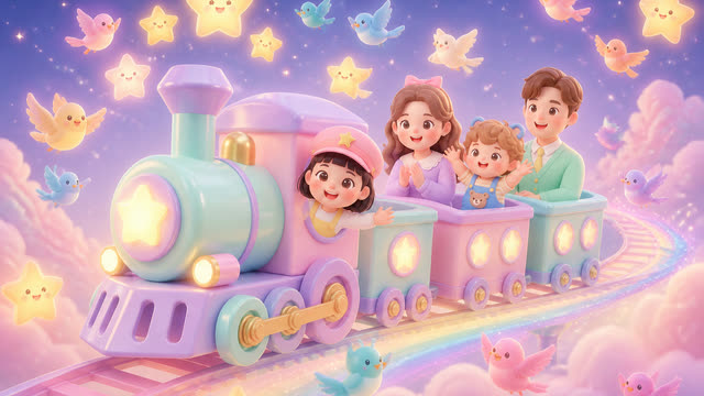 Scene 12 - Little Star Family Train 🚂⭐ | Kids Dance Song & Sing Along | MumJesty Kids