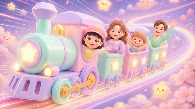 Scene 13 - Little Star Family Train 🚂⭐ | Kids Dance Song & Sing Along | MumJesty Kids