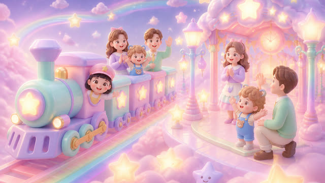 Scene 16 - Little Star Family Train 🚂⭐ | Kids Dance Song & Sing Along | MumJesty Kids