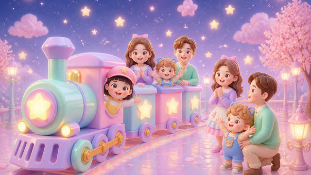 Scene 17 - Little Star Family Train 🚂⭐ | Kids Dance Song & Sing Along | MumJesty Kids