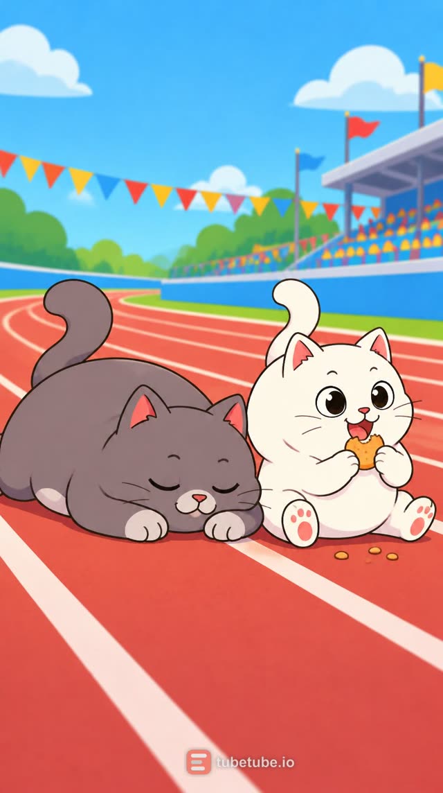 Scene 3 - THE CHUBBY CAT OLYMPICS! 🐱🏆