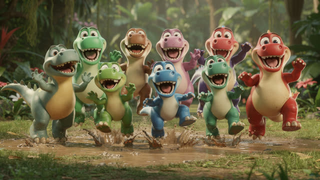 Scene 22 - Dino Counting