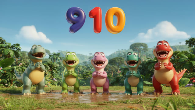 Scene 27 - Dino Counting