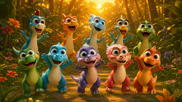 Scene 28 - Dino Counting