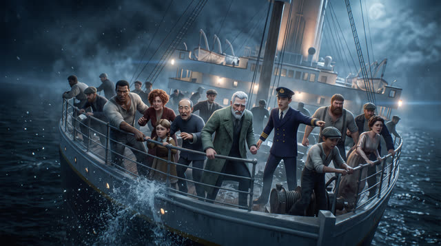 Scene 41 - Le Naufrage du Titanic
