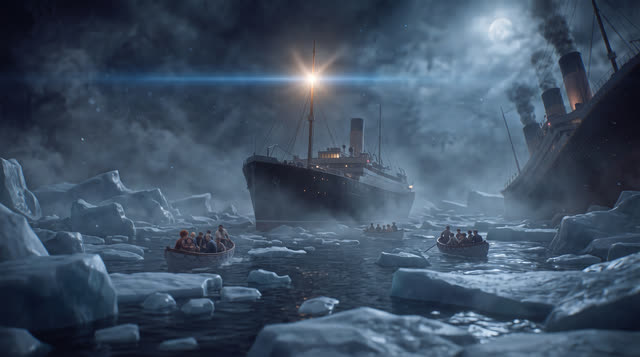 Scene 49 - Le Naufrage du Titanic