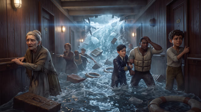 Scene 52 - Le Naufrage du Titanic