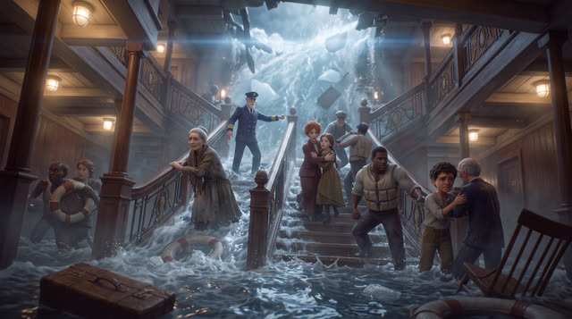 Scene 53 - Le Naufrage du Titanic