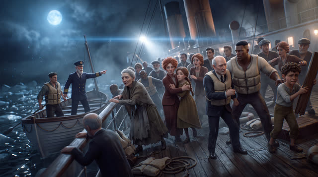 Scene 54 - Le Naufrage du Titanic
