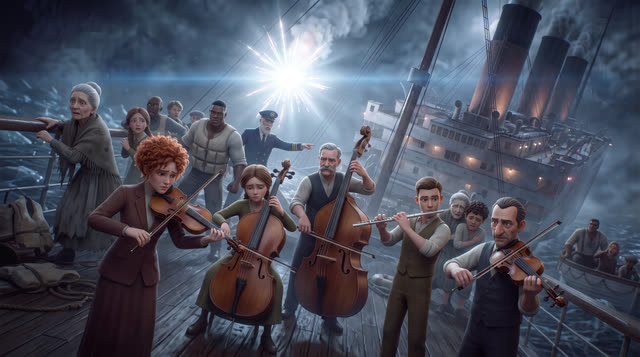 Scene 56 - Le Naufrage du Titanic