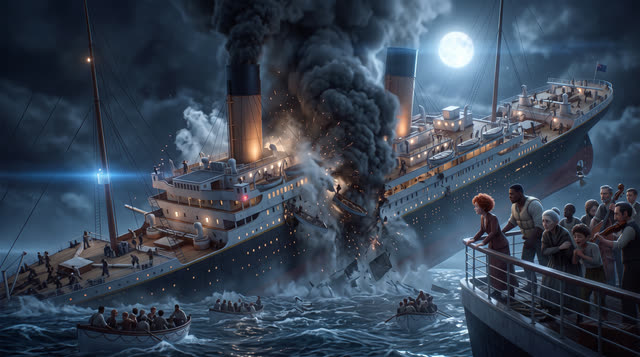 Scene 58 - Le Naufrage du Titanic