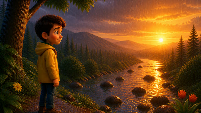 Scene 13 - Summer rain